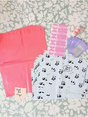 75 Piece Panda Shipping Supply Bundle 🐼💕